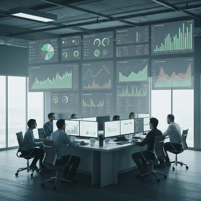 Graphiques et analyses de données sur un écran d'ordinateur, symbolisant la performance post-lancement