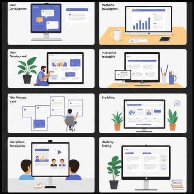 Image illustrant le processus de refonte de site web
